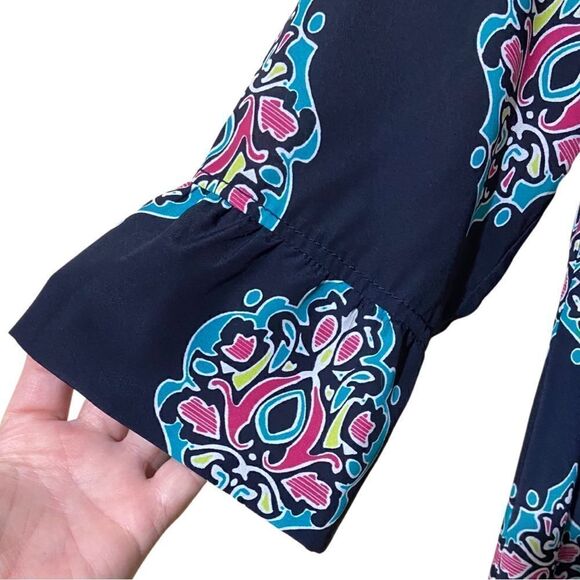 Crown & Ivy Navy Blue Medallion Dress - Picture 6 of 9